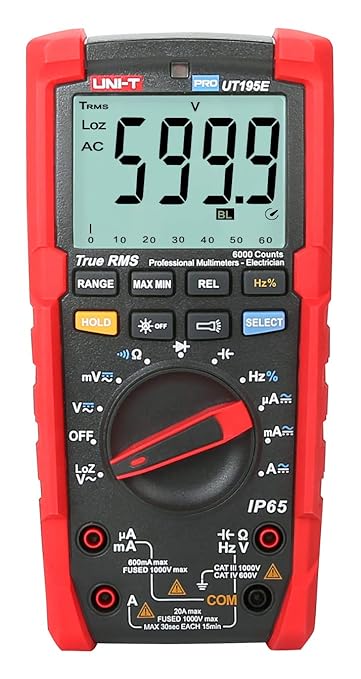UT195 Serisi UT195E/UT195M/UT195DS El Tipi Endüstriyel Dijital Multimetre IP65 ve 2 m Düşmeye Dayanıklı