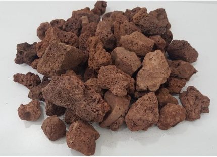 Kırmızı Pomza Taşı 15-25 Mm 15 Kg Volkanik Ponza Lav Taşı Ponza Kaktüs Sukulent Pomza Tarım Pomzası