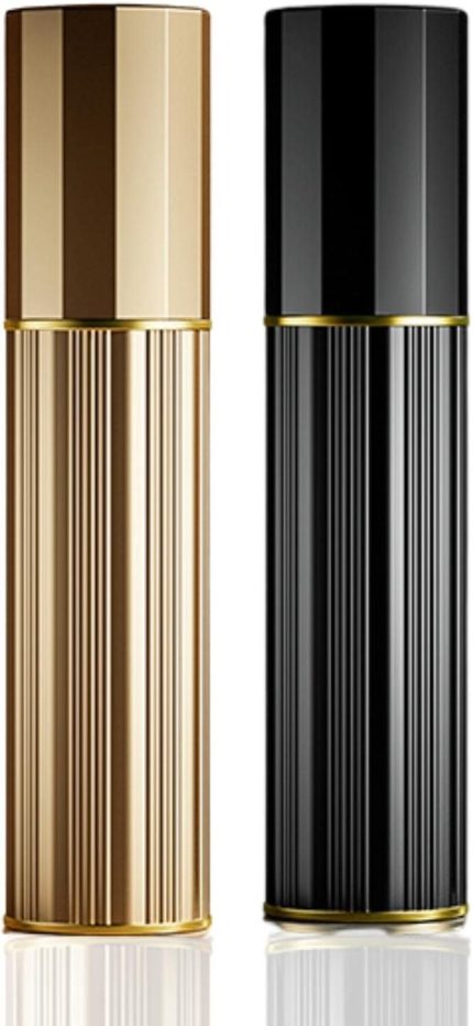 Doldurulabilir parfüm spreyi, 5 ml mini parfüm spreyi, parfüm için küçük, parfüm şişesi boş seyahat için (altın/siyah)