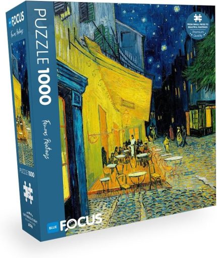Focus 1000 Parça Puzzle - CAFÉ TERRACE AT NIGHT (KAFE TERASTA GECE)