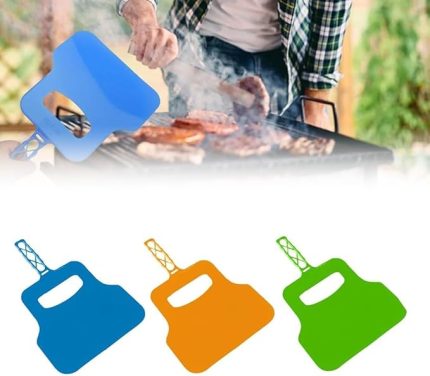 Yelleme Yelpazesi, Barbekü Et Tavuk Mangal Yelleyici Plastik Yelpaze Asorti 1 Adet