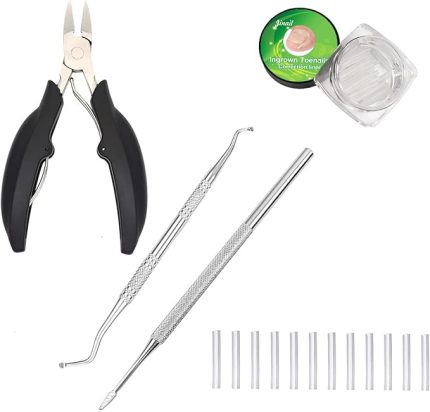 Batık Ayak Tırnağı Araçları Kiti Batık Ayak Tırnağı Kaldırma için Ayak Tırnağı Tedavi Aracı Düzeltme Ayak Tırnak Düzeltici Kaldırıcı Makası ve Düzeltici Ayak Bakımı