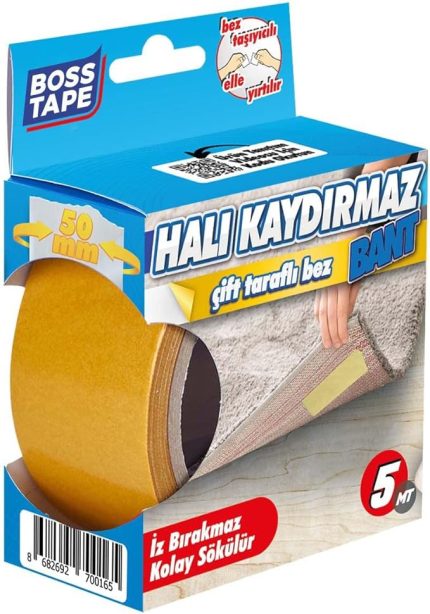 Tape Halı Yapıştırma Bandı, Halı Kaydırmaz 50mm X 5mt
