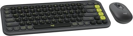 POP ICON COMBO Kablosuz Klavye ve Mouse Seti, Bluetooth, Konforlu Tasarım, Programlanabilir Tuşlar, Sessiz Tıklamalar, 3 Cihaza Kadar Easy-Switch, Türkçe Q Klavye, Siyah