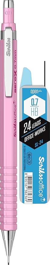 OFFICE Aero-X Versatil 0.7 Mm Pembe & SL-24 Min HB 2'Li Blister