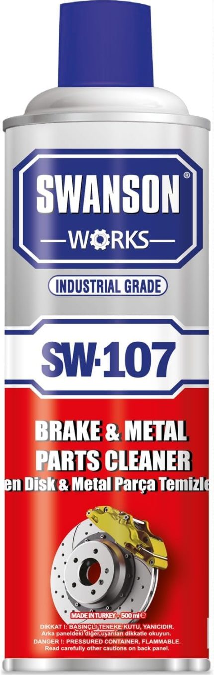 Swanson Works Fren Disk ve Balata nel Metal Temizleme Sprey 500 ML