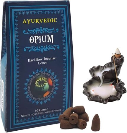 Doğal KONIK Tütsüler (Şelale geri Akışkanlı) || 20 farklı AROMA ve KOKU || PALO SANTO, WHITE SAGE (Adaçayı), NAG CHAMPA,... (Opium (Haşhaş))