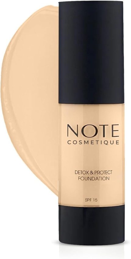 Cosmetics Detox & Protect 02 Natural Beige Canlandırıcı Etkili SPF 15 Kapatıcı Fondöten