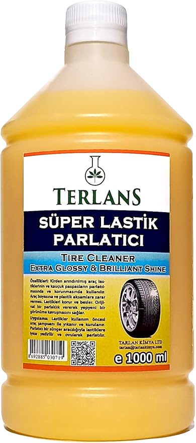 Lastik Parlatıcı 1 Litre & Uygulama Süngeri Tire Cleaner Extra Glossy