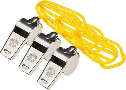 Adet İpli Hakem Ve Deprem Düdüğü,Kamp Ve Yürüyüş İçin İdeal Metal Düdük