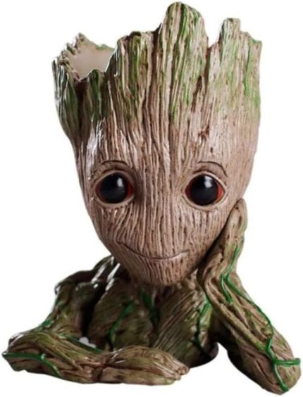 Koruyucuları Baby Groot Figür Düşünen Saksı Kalemlik PLA Büyük 15 Cm