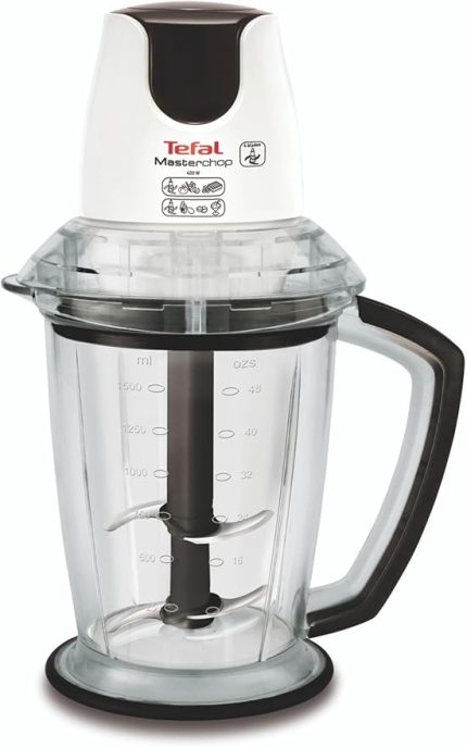 Tefal MasterChop Powelix Maxi 4 Bıçaklı 500 Watt Doğrayıcı Rondo - Beyaz