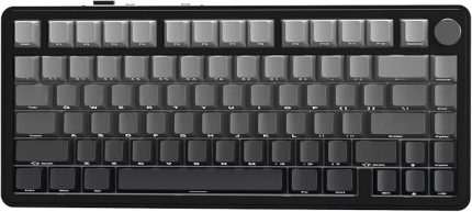 SHARK X85 Contalı Mekanik Klavye, Düğmeli,75% Üç Modlu(BT5.0/2.4G/USB-C) Kablosuz Oyun Klavyesi ve Beş Katmanlı Dolgu, RGB,5000mAh, Çalışırken Değiştirilebilir, PBT Tuş Başlıkları(Beyaz)