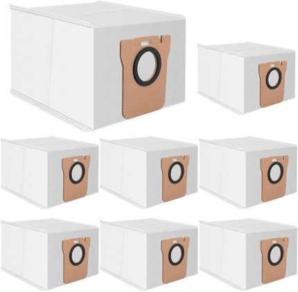 8 Adet L10 Toz Torbası Xiaomi X10+ X20 Dreame L10s L10 Ultra L20 Ultra Vakum Robot Baz İstasyonu için, 2,5 L Büyük Kapasiteli Elektrikli Süpürge Torbası Yedek Torba Aksesuar Seti Yedek Parça