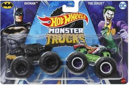 Wheels Monster Trucks 1:64 Güçlü İkili Arabalar BATMAN & THE JOKER FYJ64-HWN55