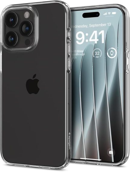 iPhone 15 Pro ile Uyumlu Kılıf Liquid Crystal Sararmaya Dayanıklı ince Şeffaf Kapak - ACS06699 (Spigen TR Garantili)