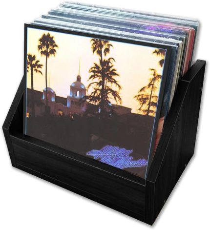 Sesler LP Plak Kasası (Açık) (Siyah)