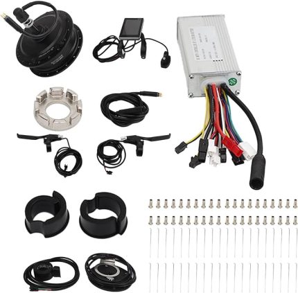 Elektrikli Bisiklet Dönüşüm Kiti, Bisiklet Arka Çarkı Çeken Motor Kiti, Elektrikli Bisikletler İçin Dağ Bisikletleri İçin 36V 500W Kurulumu Kolay (26 inç Jant Konuşmacıları için)