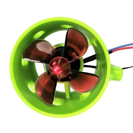 1000KV Sualtı Fırçasız Motor 4 Bıçaklı Pervaneler ile Saat Yönünde 12-24V RC Yem Tekne Yuva Gemisi için Suya Dayanıklı Elektrik Motoru Tahrik Motoru