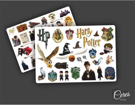 Major Selection Harry Potter Sticker 2-5Cm Arası 2 Sayfa 54 Adet Etiket