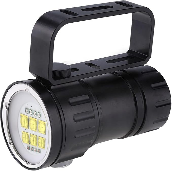 Led Dalış Feneri Kırmızı Mavi Beyaz Işık Fotoğraf Lambası Altında El Flashlighted Flashlighting Flashlight Flashlight Torçlu Mavi Beyaz Işık Torçu Ve