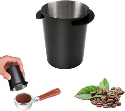 süzgeci dozaj kabı, 51 mm kahve tozu, dozaj kabı, paslanmaz çelik kahve dağıtıcı, kahve, toz besleme parçası, espresso makinesi için alıcı fincan, 51 mm süzgeç için uygun