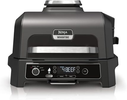 Woodfire Pro XL Elektrikli Barbekü Ve Smoker, 4 Pişirme Fonksiyonu, Akıllı Pişirme, Tütsülenmiş Tatlar, Hava Koşullarına Dayanıklı, Siyah