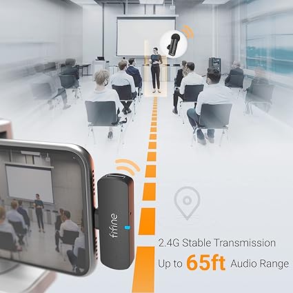 iPhone15 (USB C)/Android Telefon/Tablet için Kablosuz Yaka Yaka Mikrofon, Akülü Kondenser Klipsli Mikrofon, Mini Mikrofon, Video, Röportaj, Vlog, YouTube, Kayıt-M6 için Tip C Alıcısı - Görsel 2