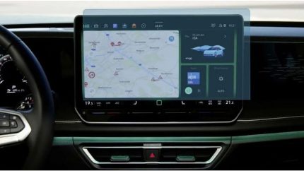 Volkswagen Yeni Tiguan E-tsi ile uyumlu 2024 2025 12.9 Inç Multimedya 9h Nano Ekran Koruyucu
