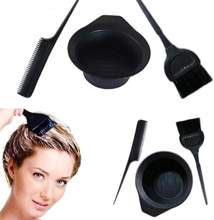 Boyama Seti 3 Parça Boya Fırçası + Krepe Tarağı Kabı