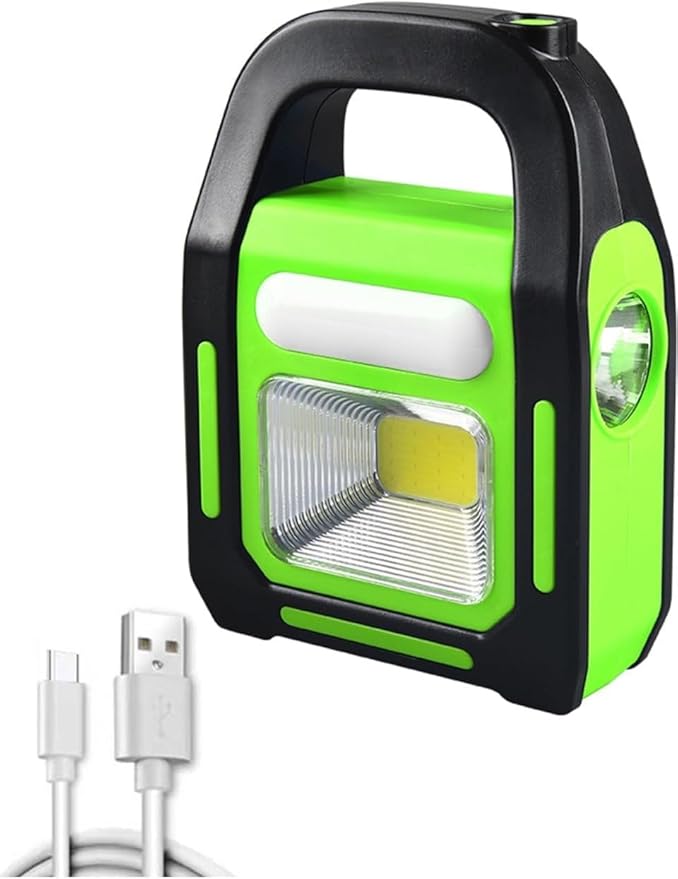 LED Solar Işıldak Fener Güneş Enerjili ve USB Şarj Kamp Lambası