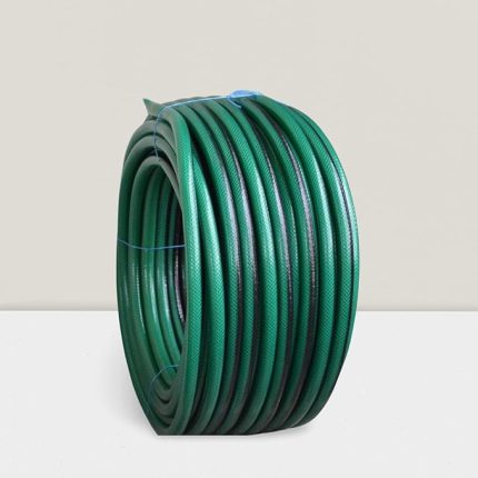 INDUSTRIAL Örgülü Bahçe Hortumu Yarım Parmak 1/2”inç Normal MUSLUKLARA UYGUN (20 metre, Red)