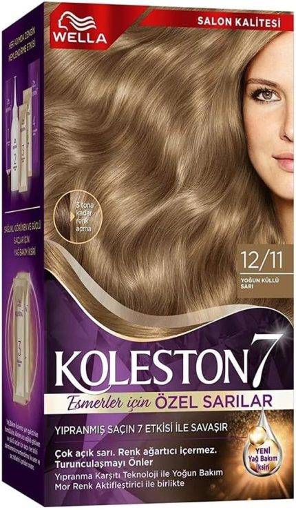 Kit 12-11 Yoğun Küllü Sarı Saç Boyası