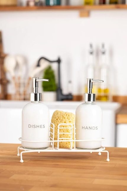 Novy Standlı 2'li Sıvı Sabunluk (White)