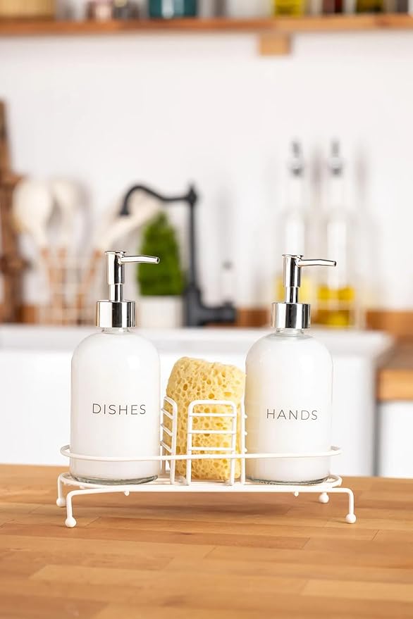 Novy Standlı 2'li Sıvı Sabunluk (White)