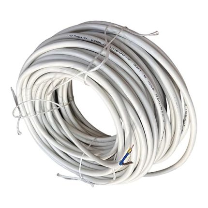 MM CCA TTR BEYAZ RENK KAUÇUK TOPRAKLI SEYYAR ELEKTRİK KABLOSU (10 METRE)