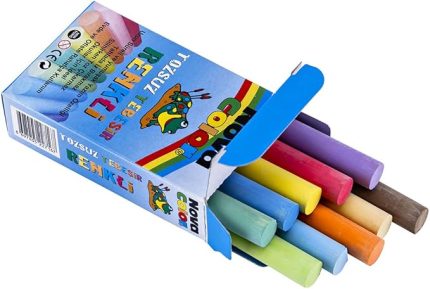 Color NC-4111 Tozsuz Tebeşir 10' lu Renkli