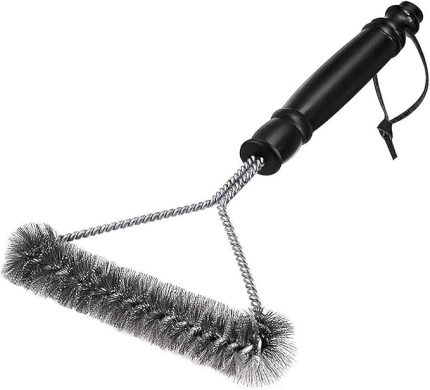 ızgara fırçası, ızgaralar, mutfak aksesuarları için üçgen temizleme fırçası, tel kıllı alet ızgaraların kirlerini ovmak ve temizlemek için