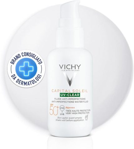 Capital Soleil Uv Clear Spf50 Yağlı Ve Akneye Eğilim Gösteren Ciltler Için Güneş Koruyucu 40m