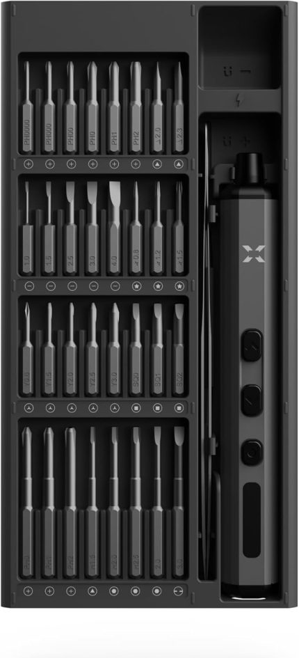 Smart Hassas Şarjlı Otomatik Tornavida Vidalama Seti 5 Nm Tork Screwdriver 68 Parça X6832