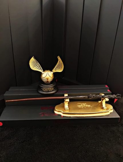 Concept Harry Potter Golden Snitch Standlı Asa Seti, Lemonade Concept, Altın Rengi, Standart