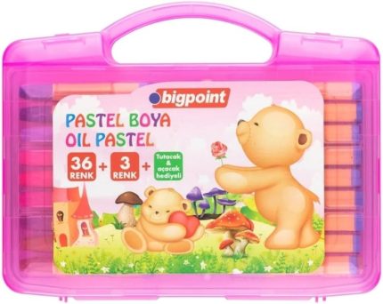 Pastel Boya 36+3 Renk - Pembe Çantalı