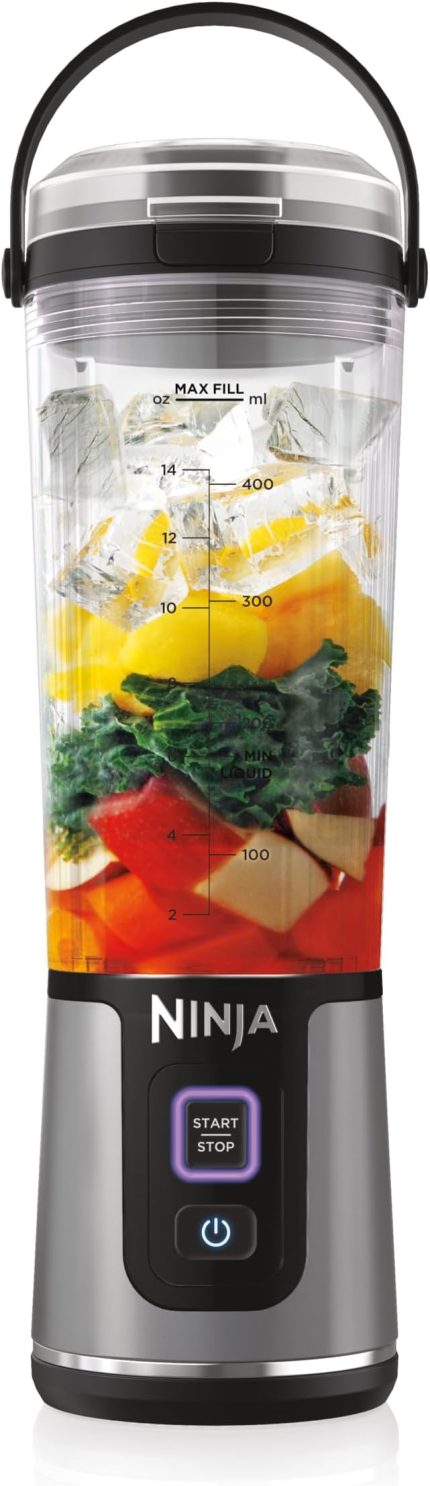 Blast Taşınabilir Şarjlı Blender, 530 Ml Karıştırma Haznesi, Sızdırmaz Kapak, Güçlü Mini Blender, Kablosuz Ve Şarj Edilebilir, USB-C, Buz Ve Meyve Parçalayabilir, Siyah
