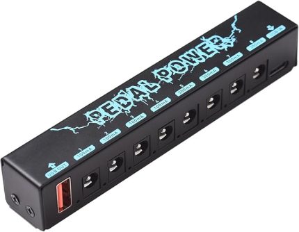 Gitar Pedalı Gücü Gitar Efektörü Güç Kaynağı 8 İzoleli DC Çıkışı İzole Güç USB GİRİŞİ 5V 2.1A ve 8 DC ÇIKIŞI 9V ve 1 USB ÇIKIŞI