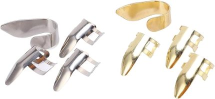 Gitar Performansınızı Geliştirin 8 Adet Ayarlanabilir Metal Parmak Penaları Gitar, Banjo, Ukulele, Parmakları Korur ve Ses Kalitesini Artırır