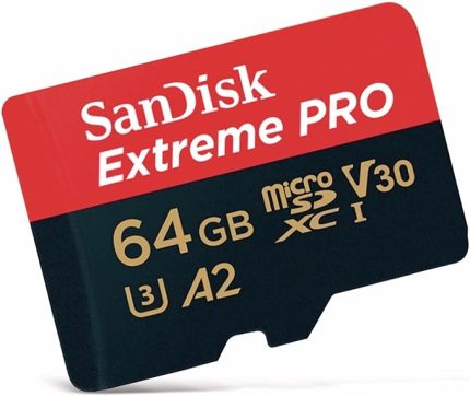 Extreme PRO microSDXC UHS-I hafıza kartı 64 GB + adaptör ve Rescue Pro Deluxe (akıllı telefonlar, aksiyon kameraları veya dronlar için, A2, C10, V30, U3, 170 MB/s iletim)