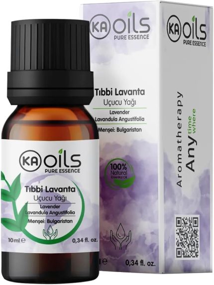 Tıbbi Lavanta Uçucu Yağı 10 ml | Lavandula Angustifolia Essential Oil | Uyku ve Stres Desteği | Yatıştırıcı Aromaterapi ve Difüzör Yağı