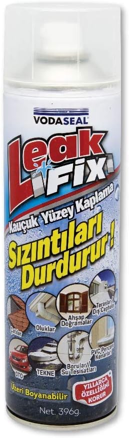 Leak Fix Sprey Kauçuk Kaplama, Şeffaf 400 Gr