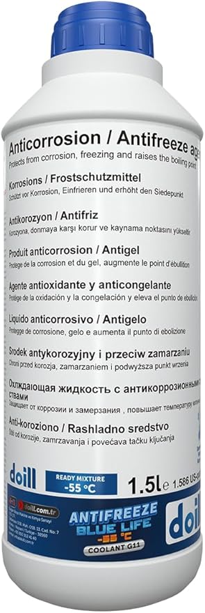 Derece Hazır Karışım 1.5 Litre Mavi Antifriz - G11 (Üretim Yılı: 2025)