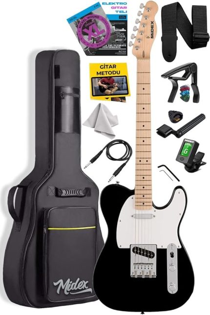 TLX-50WB Tele Kasa Maple Klavye 2 Single-Coil Manyetik Elektro Gitar